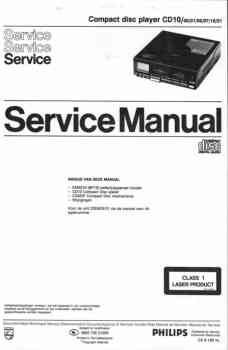 Philips cd-10 service manual PDF (Dutch)